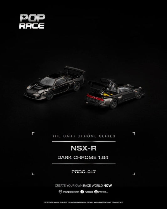 Pop Race 1:64 NSX-R Dark Chrome PRDC017