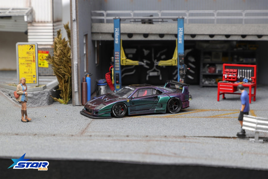 Star Model 1:64 Ferrari F40 LB-Works Wide-Body Modified Chameleon