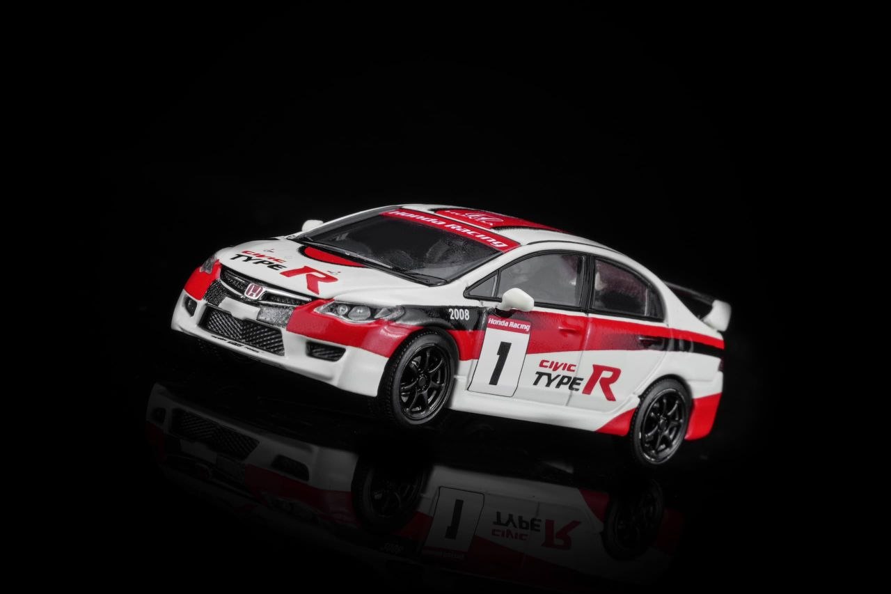 MotorHelix 1:64 2012 Honda Civic Type R (FD2) #1 Japan One Make Race White/Red