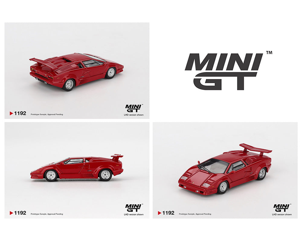 Mini GT 1:64 Lamborghini Countach 25th Anniversary Red #1192