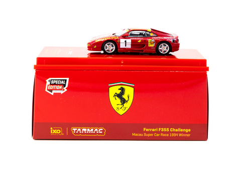 Tarmac Works 1:64 Ferrari F355 Challenge Macau Super Car Race 1994 Winner Charles Kwan Special Edition