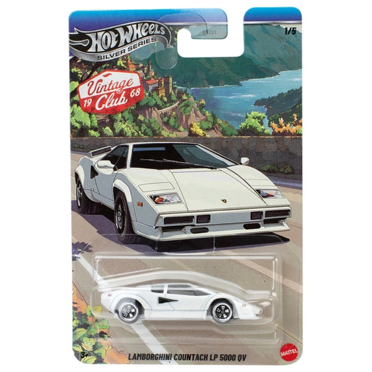 Hot Wheels 1:64 Silver Series Lamborghini Countach LP 5000 QV Vintage Club Grand Prix 1/5