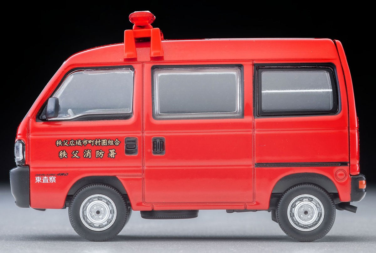 Tomica Limited Vintage 1:64 Honda Acty Van Inspection Car Chichibu Fire Dept Red