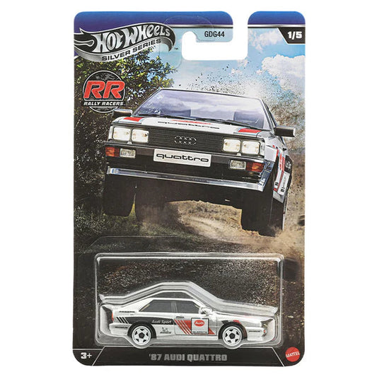 Hot Wheels 1:64 Silver Series Rally Racers '87 Audi Quattro 1/5