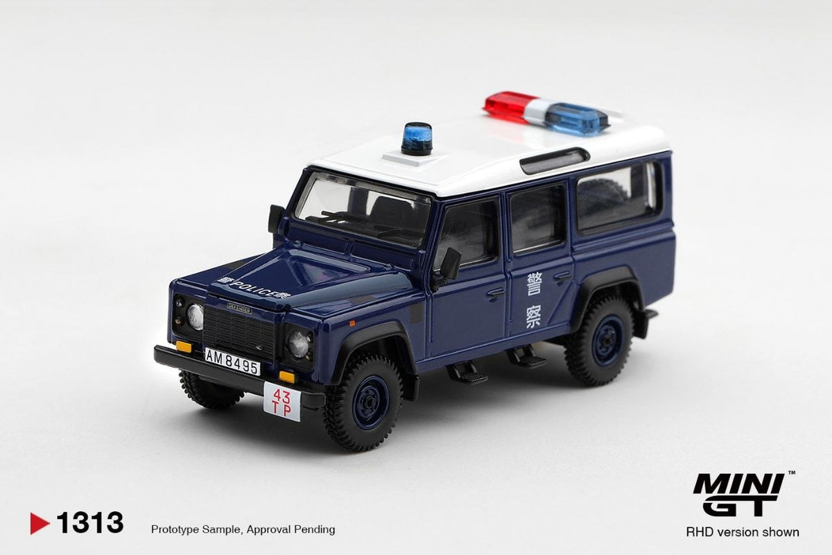 Mini GT 1:64 Land Rover Defender 110 Royal HK Police TAI PO District (RHD) Hong Kong Exclusive *Blister Packaging*