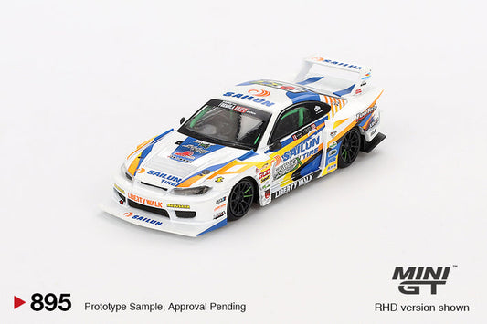 Mini GT Nissan LB-Super Silhouette S15 Silvia No.555 Formula Drift 2023 1:64