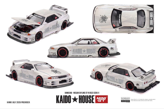 Kaido House x Mini GT 1:64 Nissan Skyline GT-R (R32) Series V1 #306