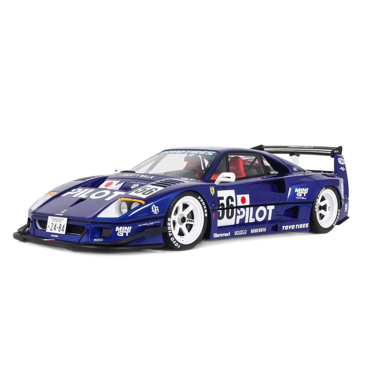 Ottomobile 1:18 Project Cars 2015 Pandem Nissan Fairlady Z & 2024 LB-Works F40 Blue Metallic*Resin Series*