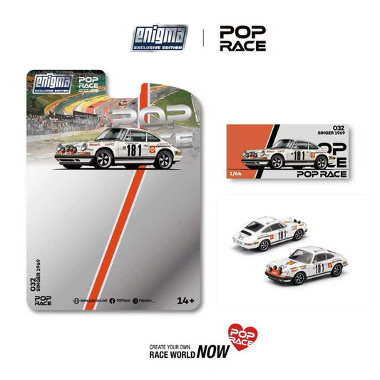 Pop Race 1:64 Singer 1969 Tour De France #181 White