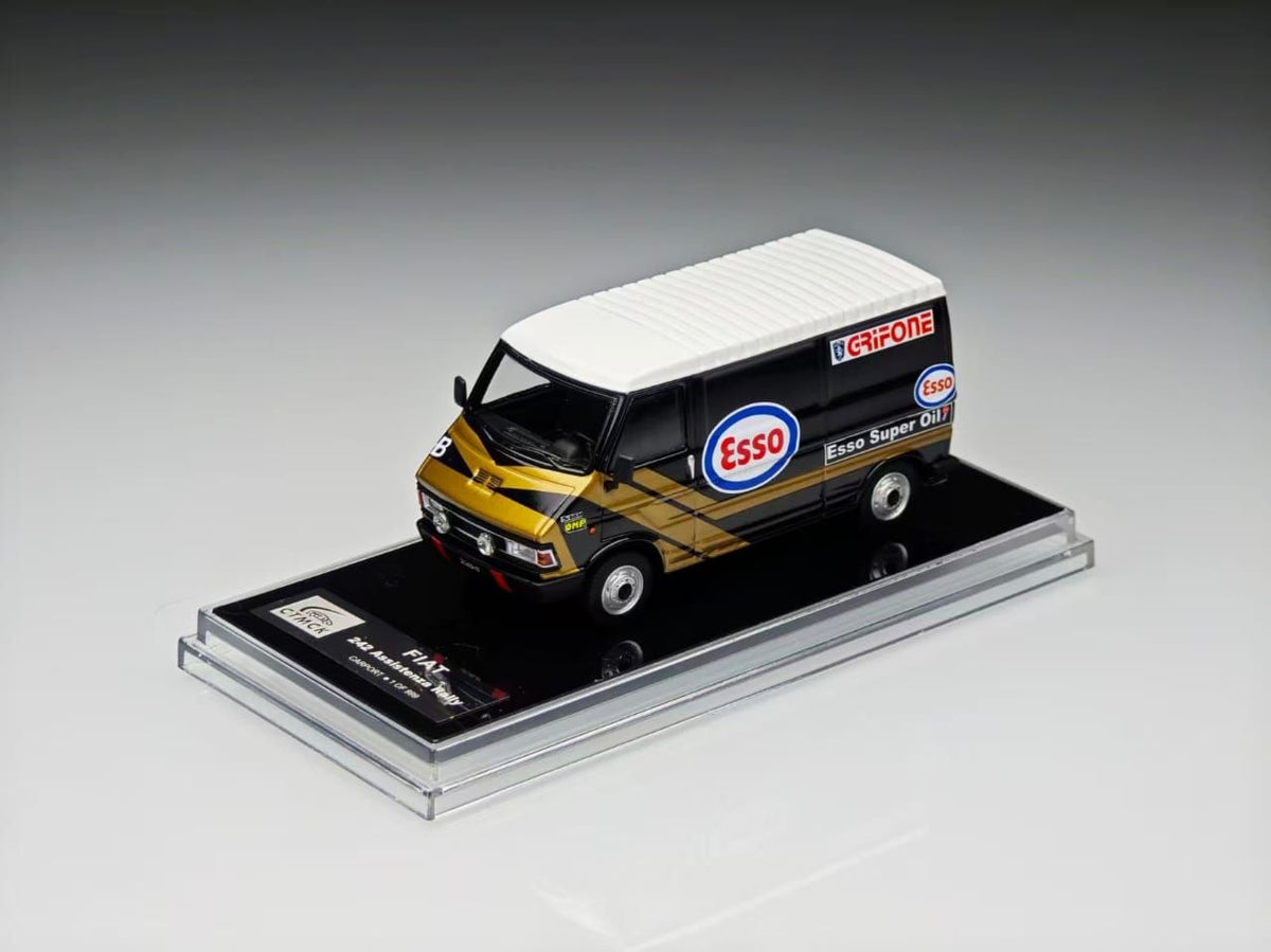 CarPort Model CPM 1:64 Diecast Model Fiat 242(C35)/Ellebi Car Transport Trailer