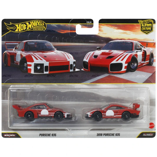 Hot Wheels 2 Pack Porsche 935 Premium Car Culture Twin Pack 1:64
