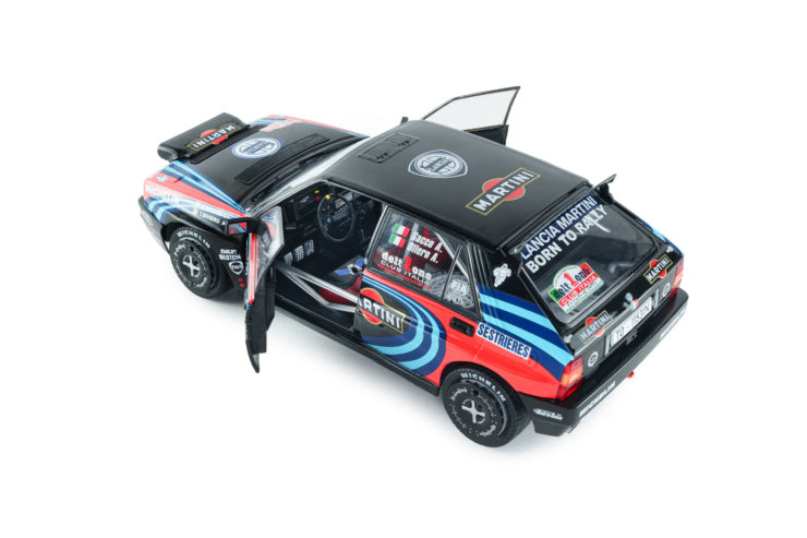 Solido 1:18 Lancia Delta HF Integrale Tribute To Biason Black Sacco Rallye Monte *Damaged Packaging*