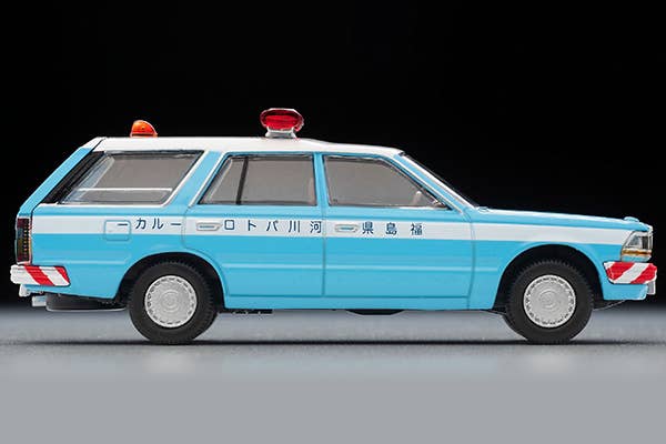 Tomica Limited Vintage 1:64 Nissan Gloria Van River Patrol Car White/Blue