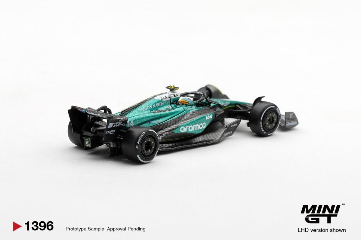 Mini GT 1:64 Aston Martin AMR24 #14 Fernando Alonso 2024 F1 2024 Las Vegas GP #1396