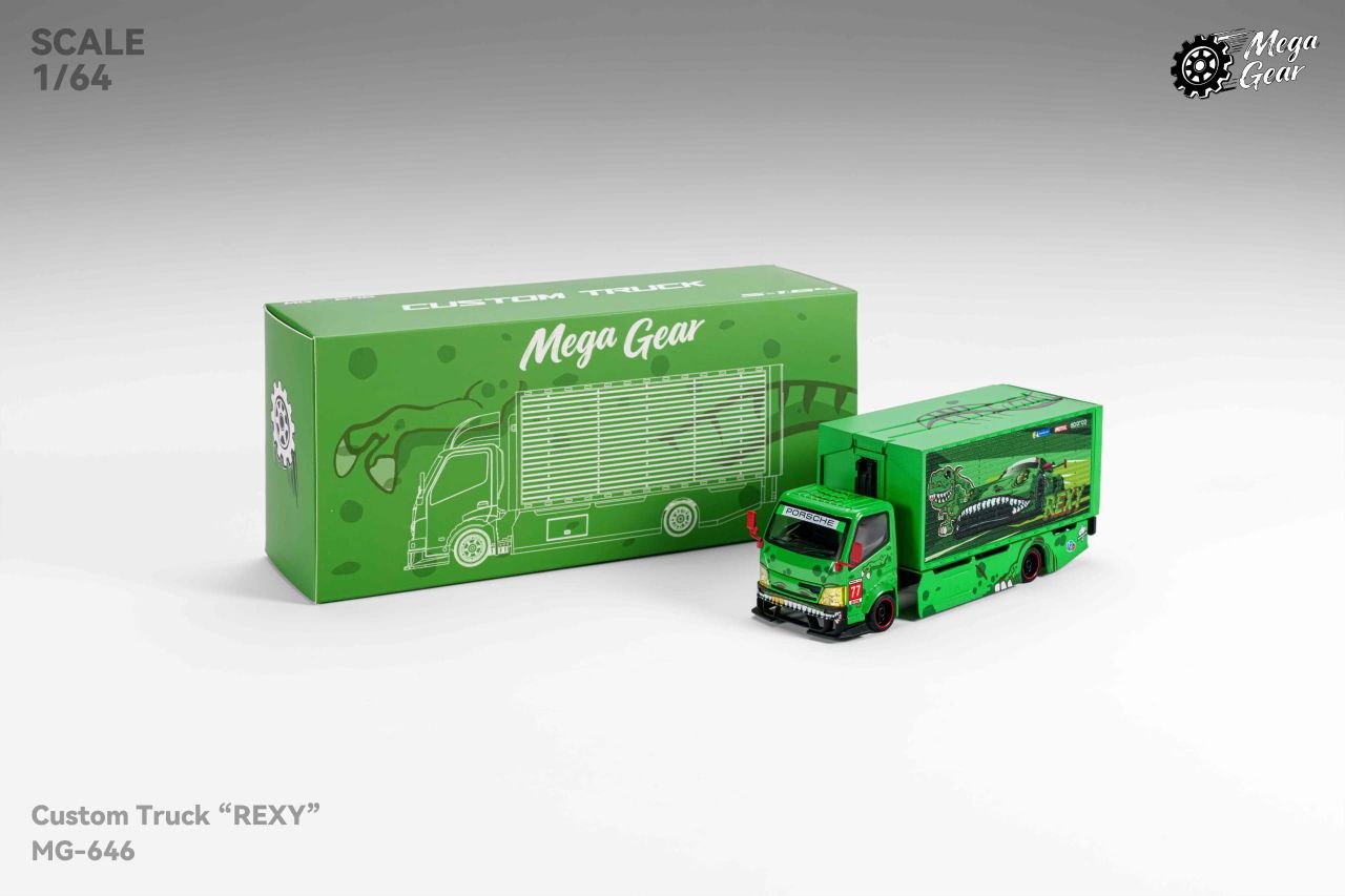 Mega Gear 1:64 300 Series II Custom Gull Wing Truck Tyrannosaurus Livery