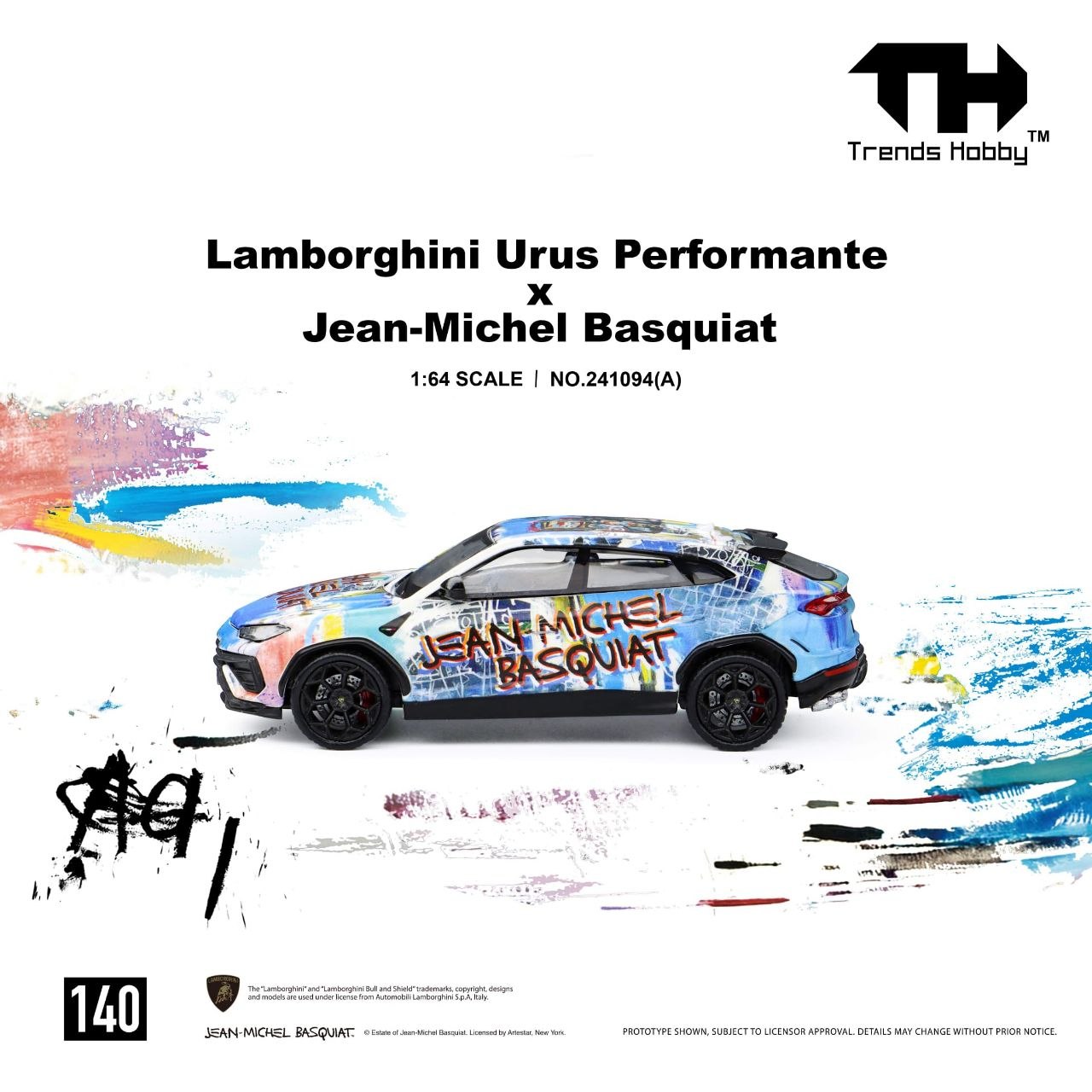 Trends Hobby 1:64 Lamborghini Urus Performance x Jean-Michel Basquiat
