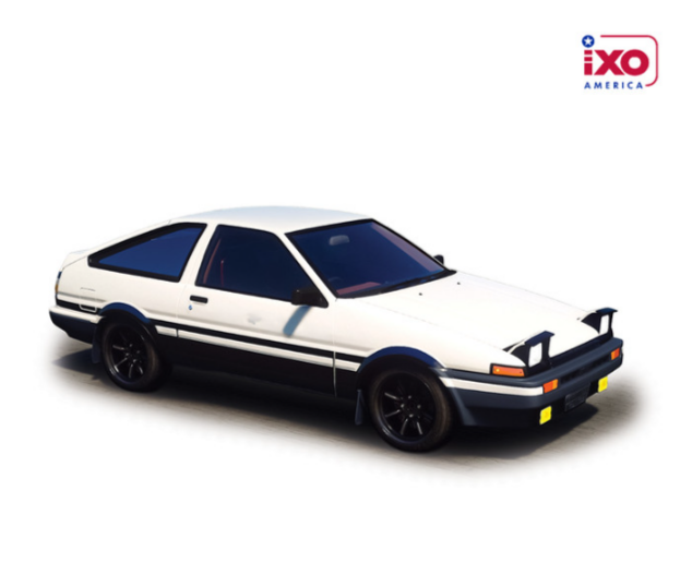 Ixo America 1:64 1983 Toyota Sprinter Trueno (AE86) White/Black