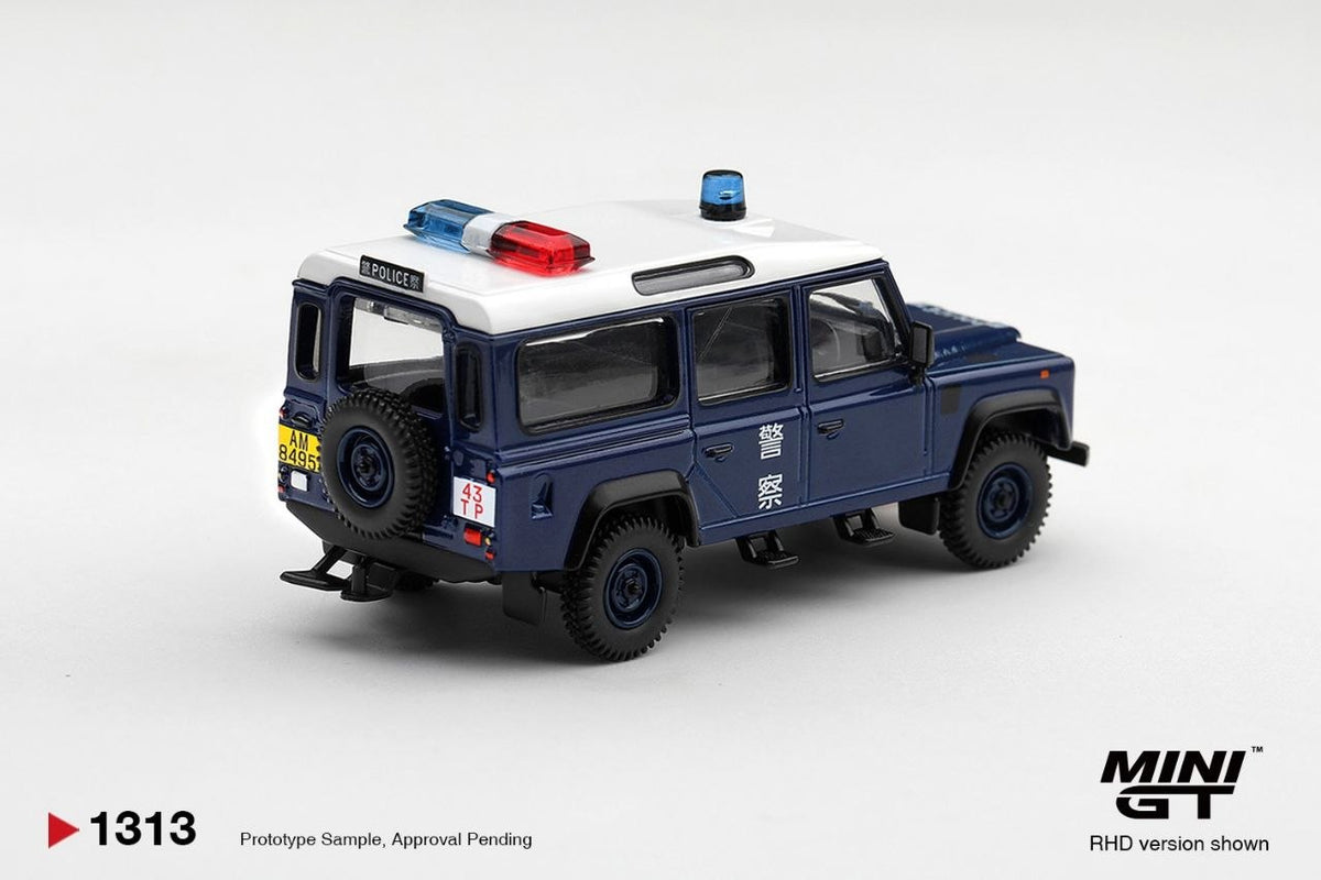 Mini GT 1:64 Land Rover Defender 110 Royal HK Police TAI PO District (RHD) Hong Kong Exclusive *Blister Packaging*