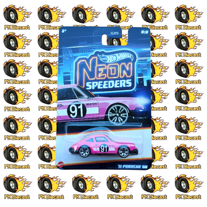 Hot Wheels 1:64 Mainline '71 Porsche 911 8/8 Neon Speeders