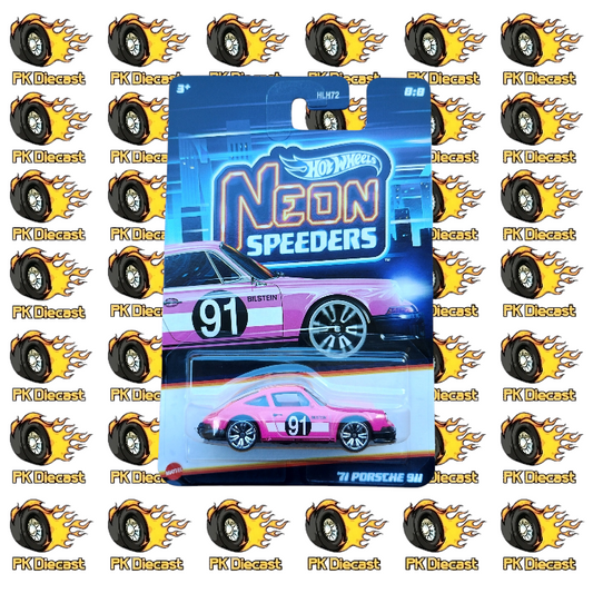 Hot Wheels 1:64 Mainline '71 Porsche 911 8/8 Neon Speeders