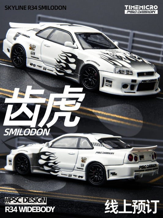 Time Micro x PSC Design 1:64 Skyline R34 Smilodon Livery (TM648401)