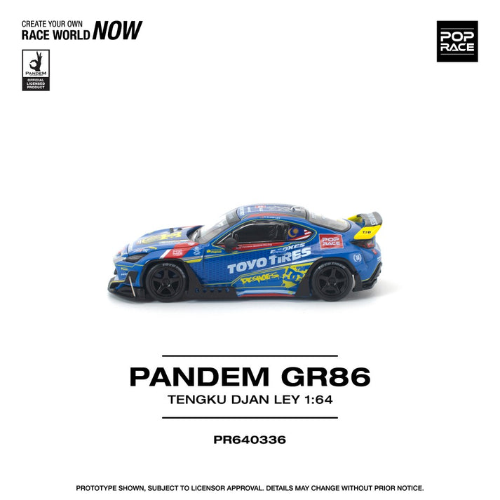 Pop Race 1:64 Pandem GR86 Tengku Djan Ley PR640336