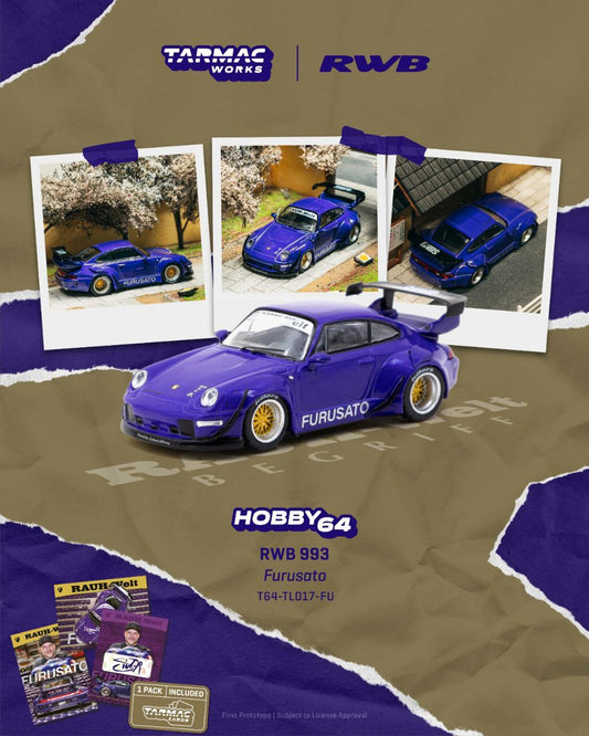 Tarmac Works 1:64 2024 Porsche RWB 993 *Furusato* Purple