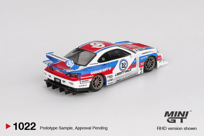 Mini GT 1:64 Nissan LB-Super Silhouette S15 SILVIA GARASIDRIFT x LBWK 2025 (RHD) #1022