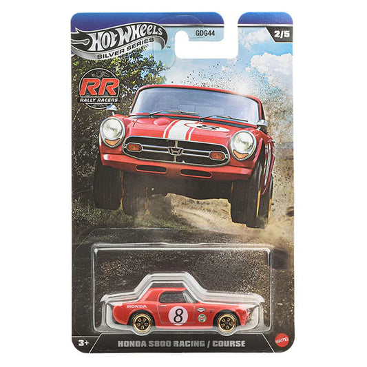 Hot Wheels 1:64 Silver Series Rally Racers Honda S800 Racing/Course 2/5