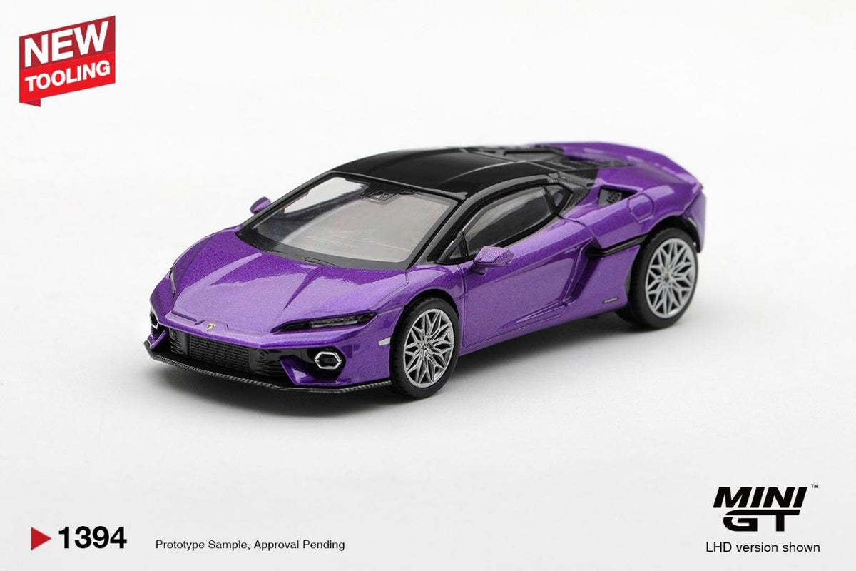 Mini GT 1:64 Lamborghini Temerario Viola Pasifae #1394