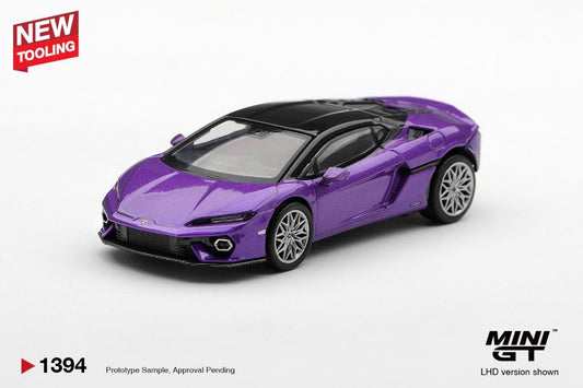 Mini GT 1:64 Lamborghini Temerario Viola Pasifae #1394