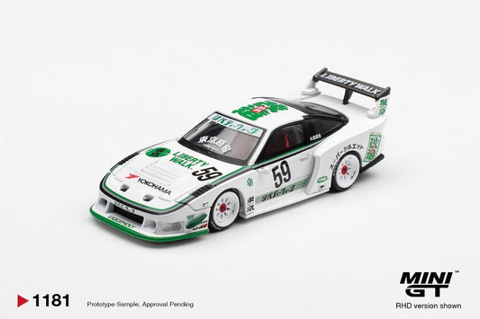 Mini GT 1:64 Nissan LB-Super Silhouette 180SX White (RHD) #1181