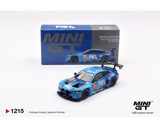 Mini GT 1:64 BMW M4 GT3 EVO #90 FIST Team AAI 2025 China GT (LHD) China Exclusives #1215