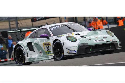 Spark Models 1:64 2026 Porsche 911 GT3 R (992) Evo26 Lionspeed GP #24 L. Heinrich/L. Vanthoor/R. Feller 5th 24H Nürburgring 2026 White/Green