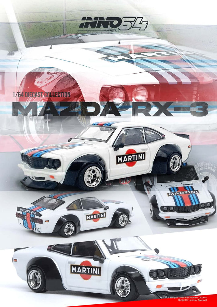 Inno64 Mazda Savanna Rx-3 Martini Racing In64-Rx3-Mtn