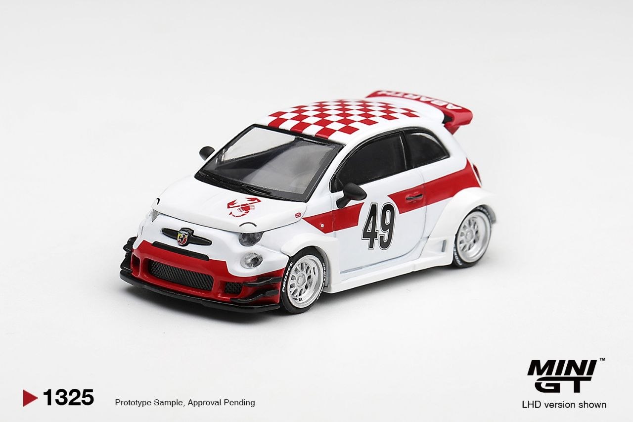 Mini GT 1:64 Abarth 595 LB-WORKS x Abas Works 1000 TC Tribute #1325