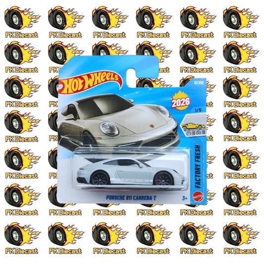 Hot Wheels 1:64 Mainline Porsche 911 Carrera T Factory Fresh 15/250 Short Card