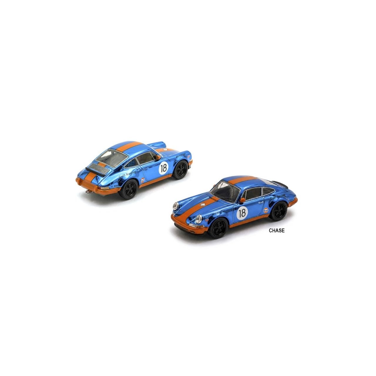 Pop Race 1:64 Singer Racing #18 Orange/Blue *Enigma Exclusive*