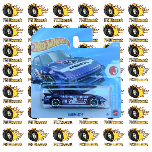 Hot Wheels 1:64 Mainline Mazda RX-7 61/250 HW J-Imports Short Card