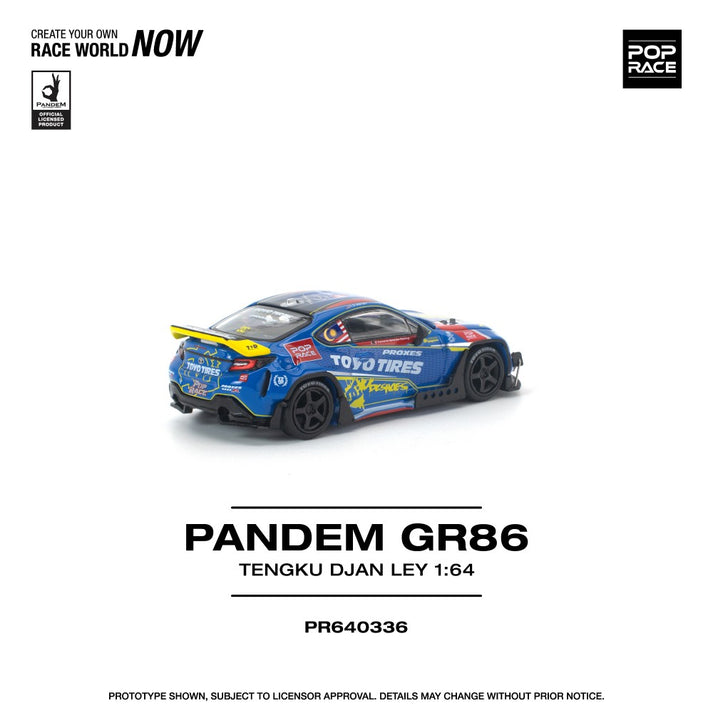 Pop Race 1:64 Pandem GR86 Tengku Djan Ley PR640336