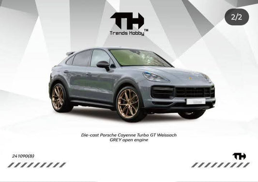 Trends Hobby 1:64 Porsche Cayenne Turbo GT WEISSACH in Grey
