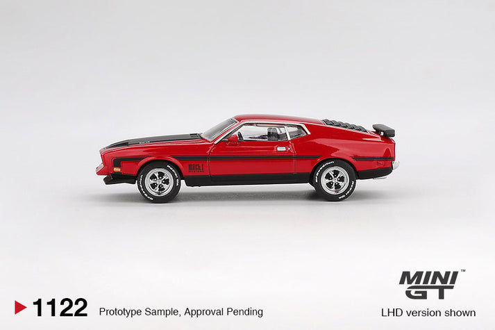 Mini GT 1:64 Ford Mustang Mach1 1971 Race Red (LHD) #1122