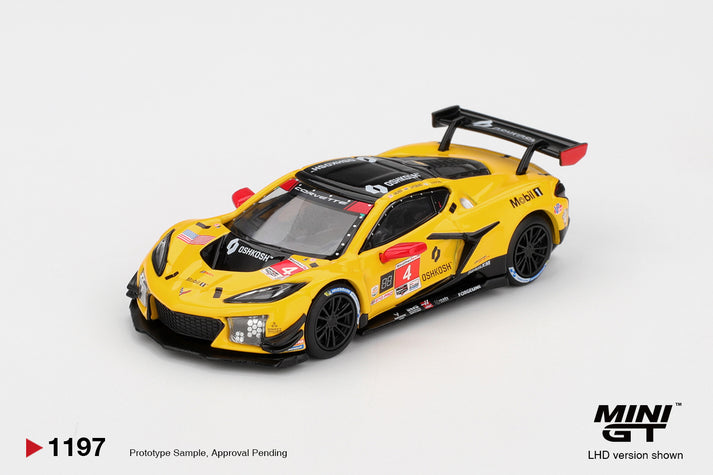Mini GT 1:64 Chevrolet Corvette Z06 GT3.R #4 Corvette Racing by Pratt Miller Motorsports 2025 IMSA Daytona 24 Hrs #1197