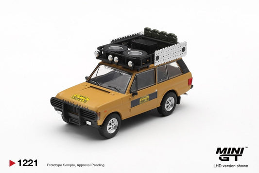 Mini GT 1:64 Range Rover 1981 Camel Trophy Sumatra K.Stoppa and A.Valldorf (LHD) #1221