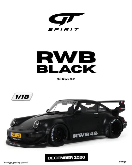 GT Spirit 1:18 2013 RWB Black *Resin Series* Flat Black