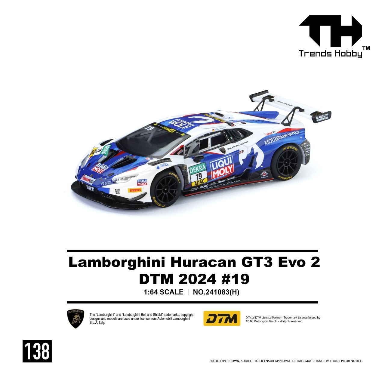 Trends Hobby 1:64 Lamborghini Huracan GT3 EVO 2 DTM 2024 #19
