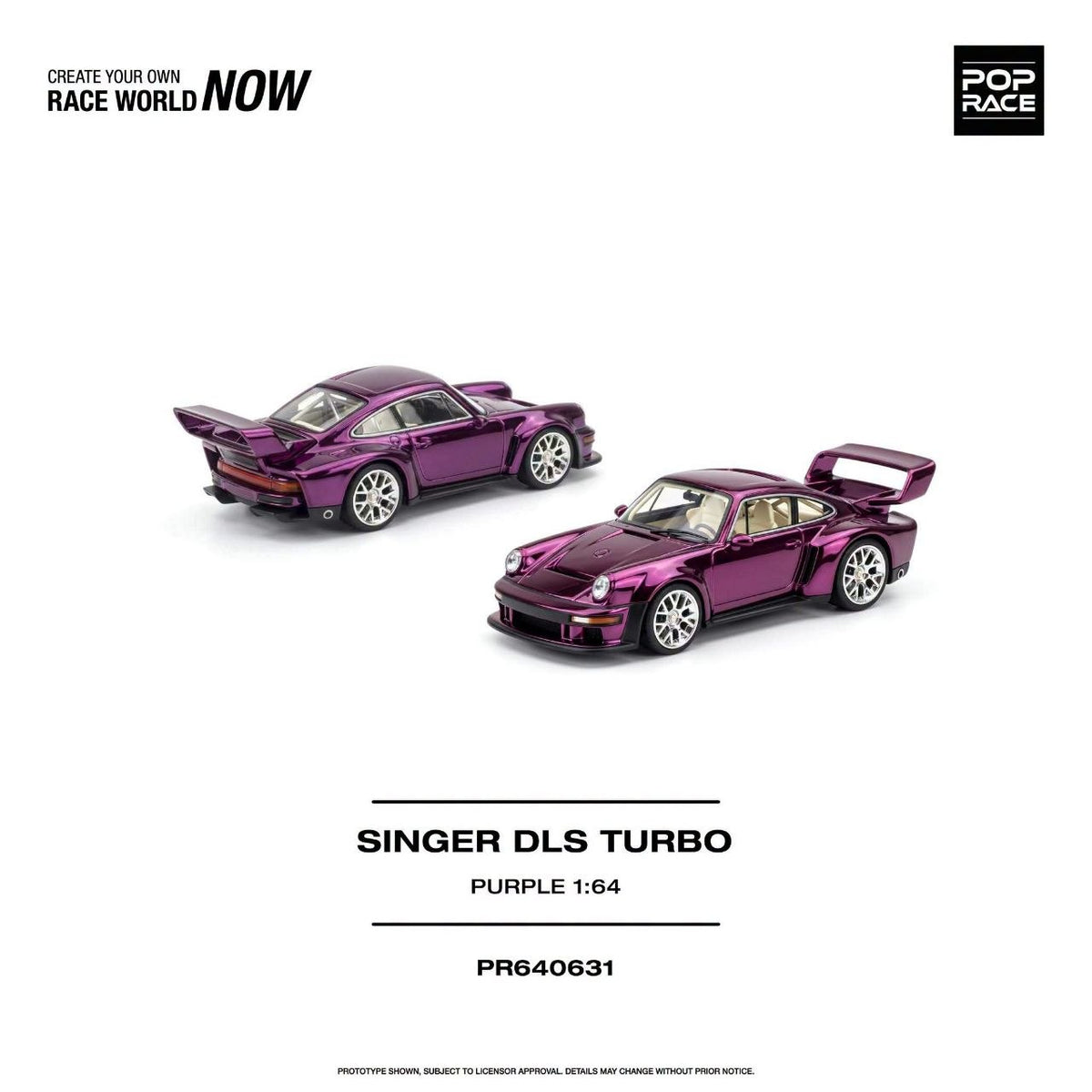 Pop Race 1:64 Singer DLS Turbo Purple PR640631