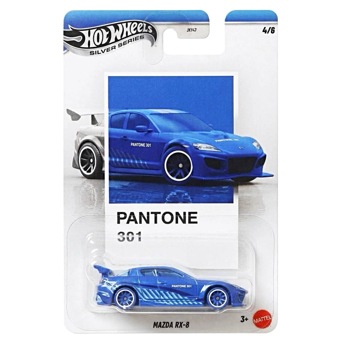 Hot Wheels 1:64 Pantone Mix 3 Mazda RX-8 4/6 Silver Series