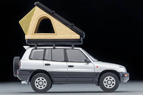 Tomica Limited Vintage 1:64 Toyota RAV4J V silver with tent