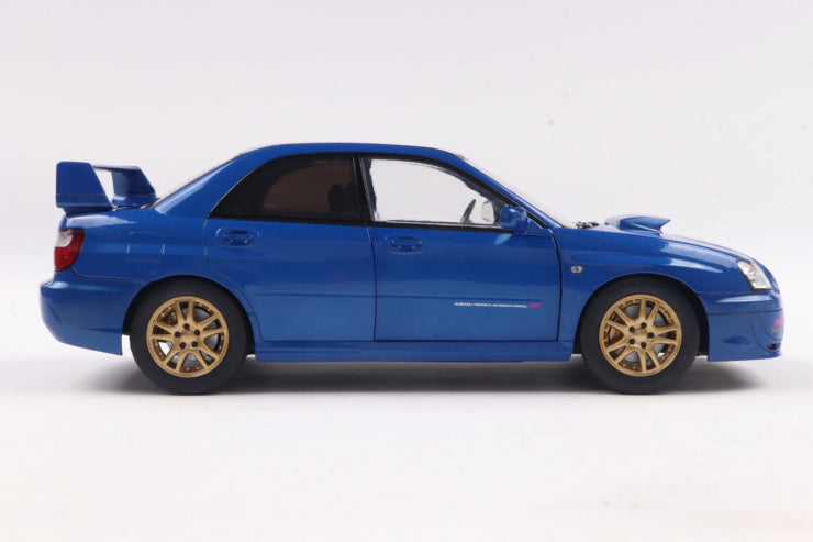 Solido 1:18 2003 Subaru IMPREZA WRX STI Sonic Blue *Damaged Box*